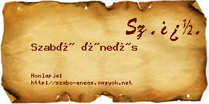 Szabó Éneás névjegykártya